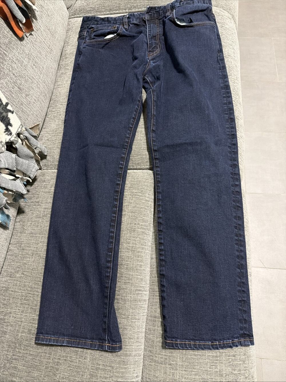 A/X Armani Exchange Men’s Straight Leg Dark Rinse Denim Jeans 34s/c